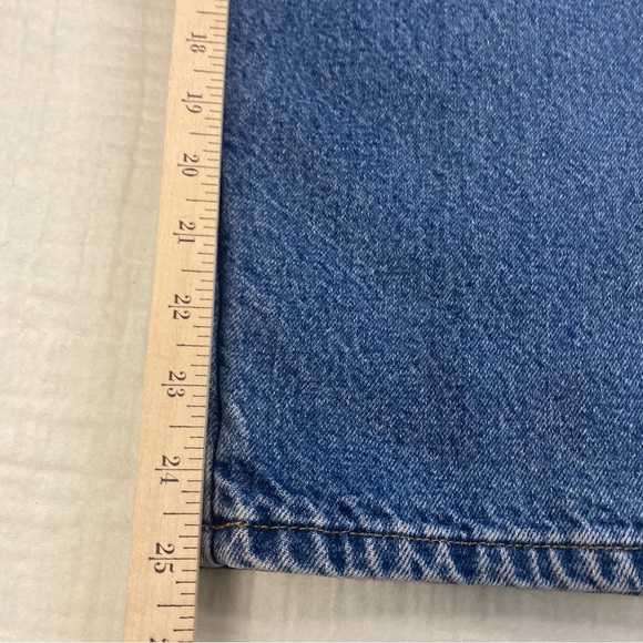 LL Bean Relaxed Fit Double L Fleece Lined Straight Leg Jeans 18 Petite Cotton - Picture 5 of 16